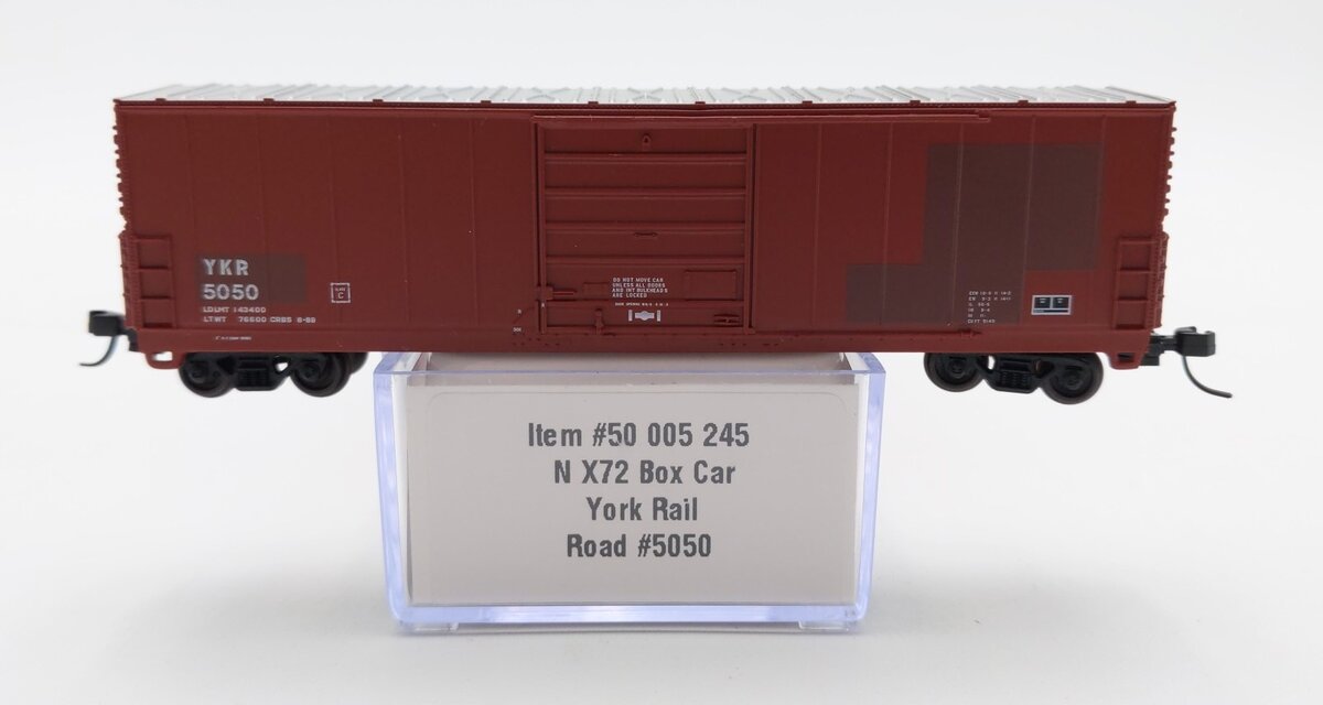 Atlas 50005245 N York Rail Brown/White X72 Boxcar #5050