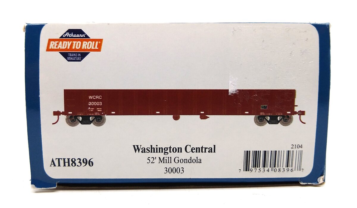 Athearn 8396 HO Washington Central RTR 52' Mill Gondola #30003