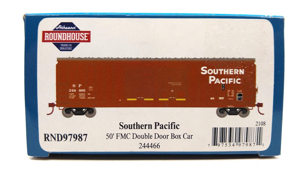 Roundhouse 97987 HO SP/Plain 50' FMC 5283 Double Door Boxcar #244466