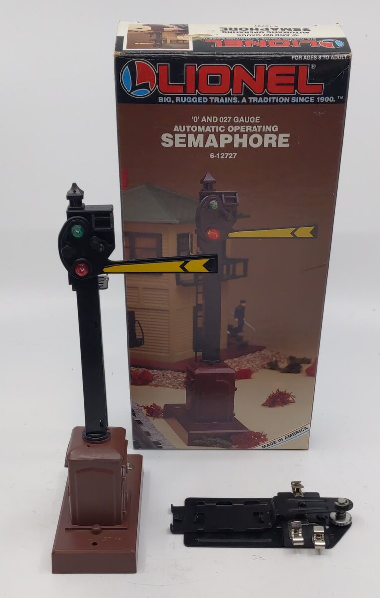 Lionel 6-12727 O and O27 Gauge Automatic Operating Semaphore Signal LN/Box