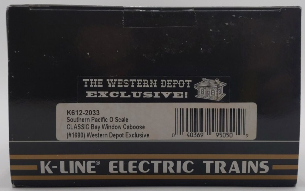 K-Line K612-2033 O Gauge Southern Pacific Illuminated Caboose #1690 LN/Box