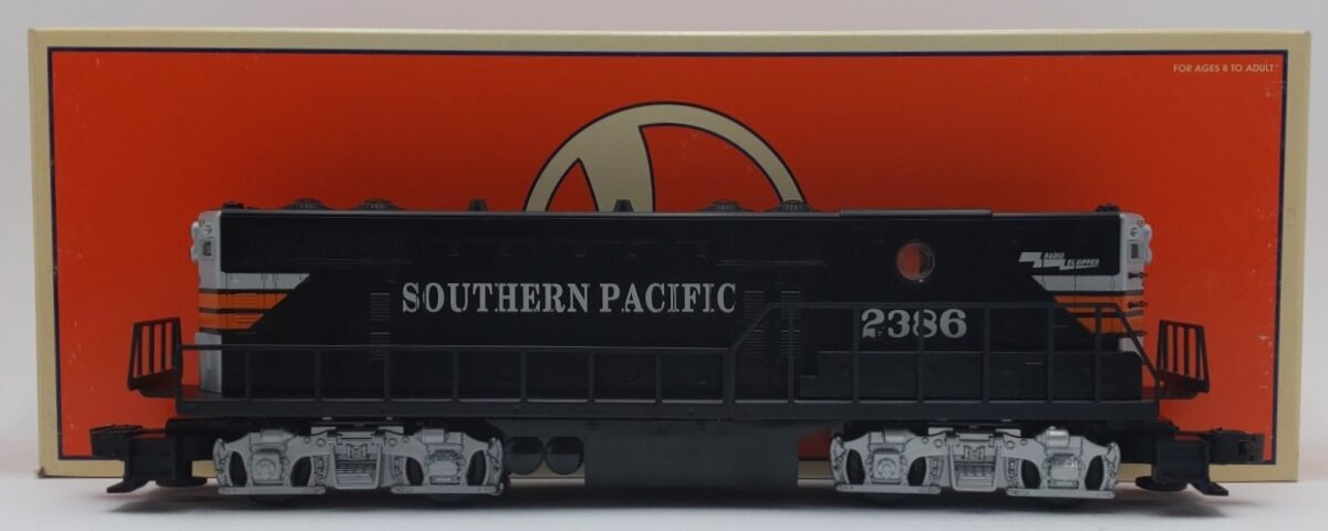 Lionel 6-18864 O Southern Pacific Gp-9 Non Powered Diesel B Unit #2386
