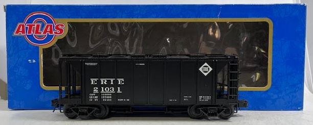 Atlas 8352-3 O Gauge Erie ACF 70 Ton Covered Hopper Car #21031 (3-Rail) EX/Box
