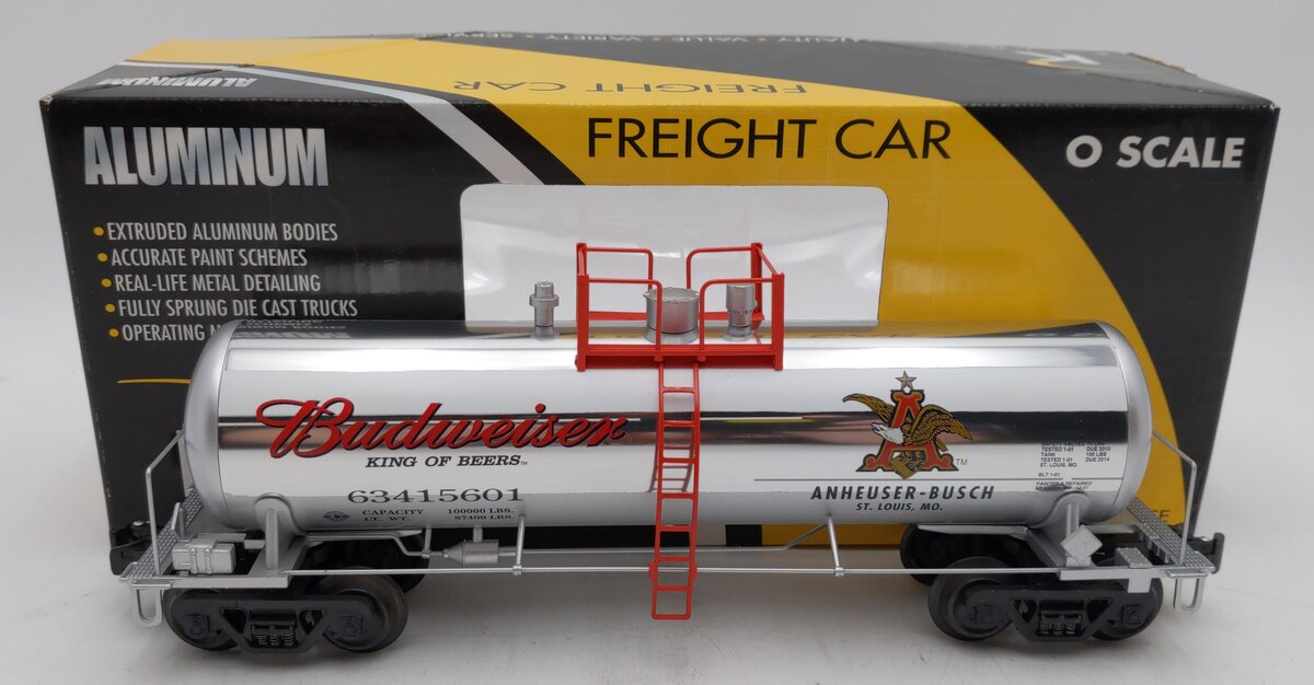 K-Line K6341-5601 O Gauge Anheuser-Busch Budweiser Tank Car #63415601 LN/Box