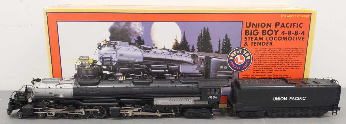 Lionel 6-28029 O UP Big Boy 4-8-8-4 Articulated Steam Engine & Tender #4006 EX/Box