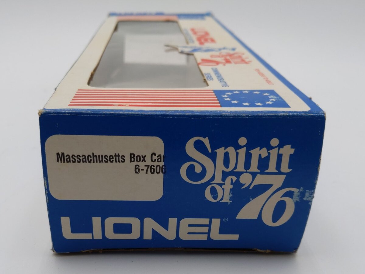 Lionel 6-7606 O Gauge State of Massachusetts Boxcar #7606 LN/Box