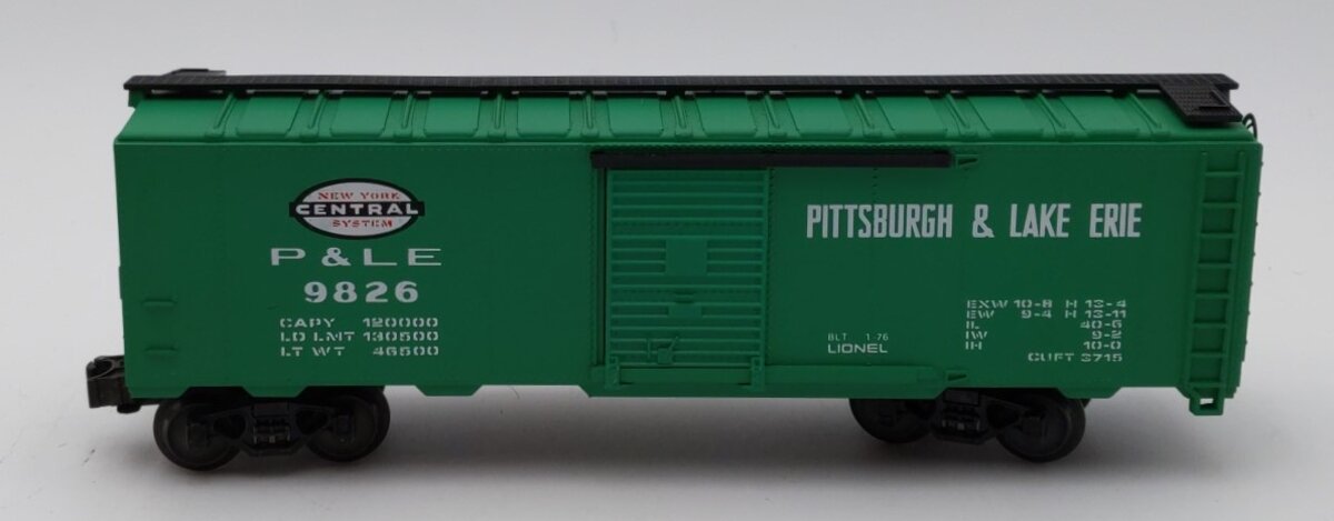 Lionel 6-9826 O Gauge New York Central Pittsburgh & Lake Erie Box Car EX/Box
