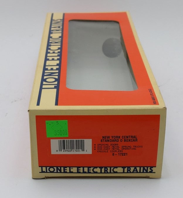 Lionel 6-17221 O Gauge New York Central Standard Boxcar #17221 LN/Box