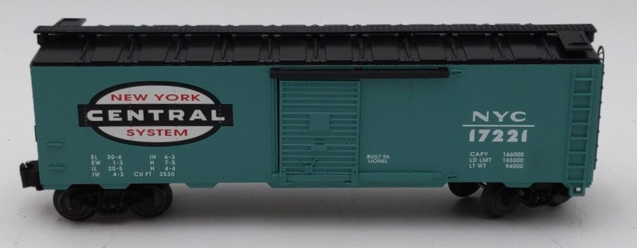 Lionel 6-17221 O Gauge New York Central Standard Boxcar #17221 LN/Box