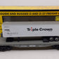 MTH 30-7616 O Gauge Norfolk Southern Flatcar w/ Triple Crown Trailer #60368 LN/Box