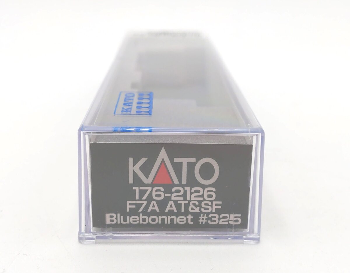 Kato 176-2126 N Santa Fe EMD F7A Blue Bonnet #325