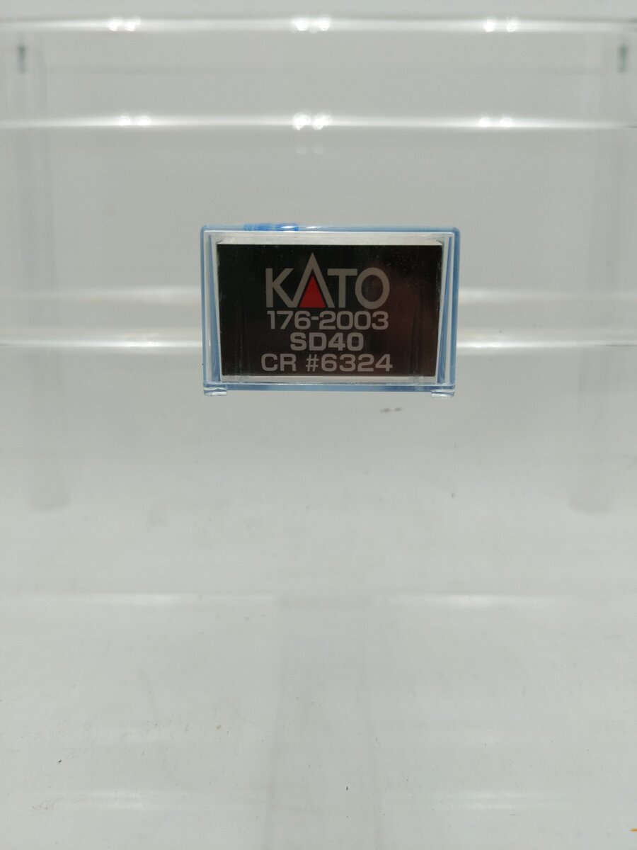 Kato 176-2003 Conrail SD40 Powered Diesel Locomotive #6324