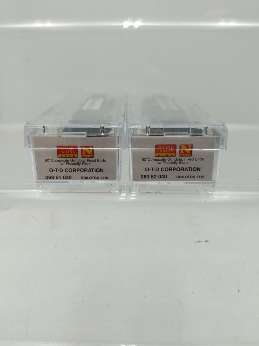 Micro-Trains 99301970 N OTDX Petrothene 50' Steel Side Gondola w/Load (Set of 2)