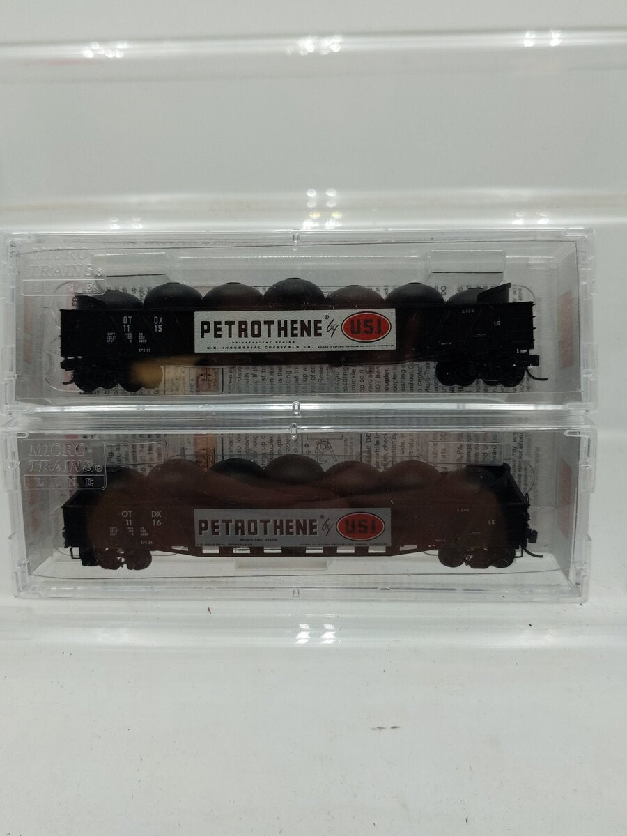 Micro-Trains 99301970 N OTDX Petrothene 50' Steel Side Gondola w/Load (Set of 2)