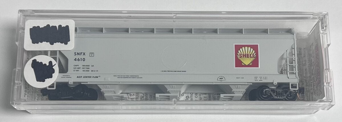 Micro-Trains 09400210 N Shell Oil Co. 3-Bay ACF Center Flow Covered Hopper #4610