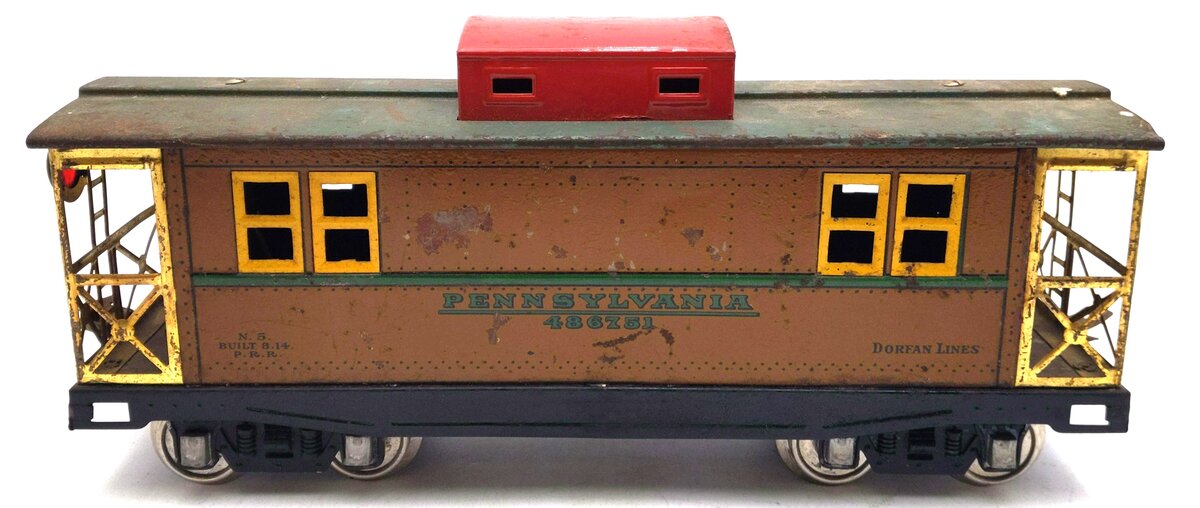 Dorfan 486751 Vintage Standard Gauge Pennsylvania Caboose