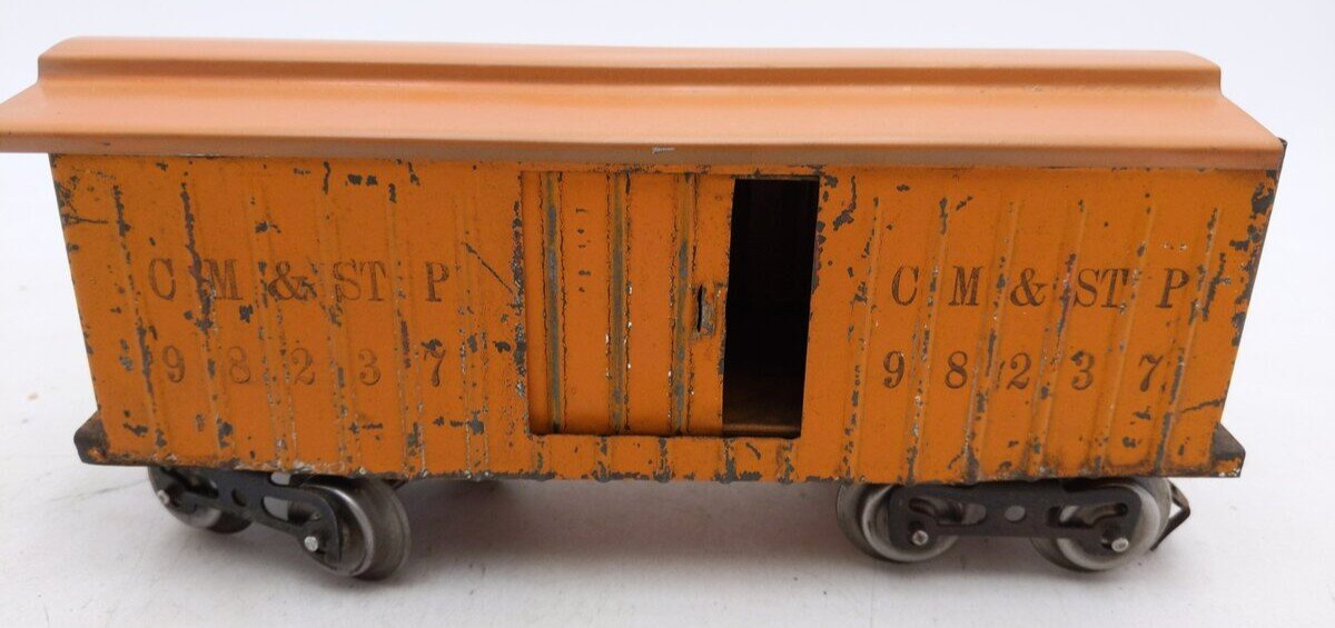 Lionel 14 Vintage Standard Gauge Chicago Milwaukee and St. Paul Boxcar VG