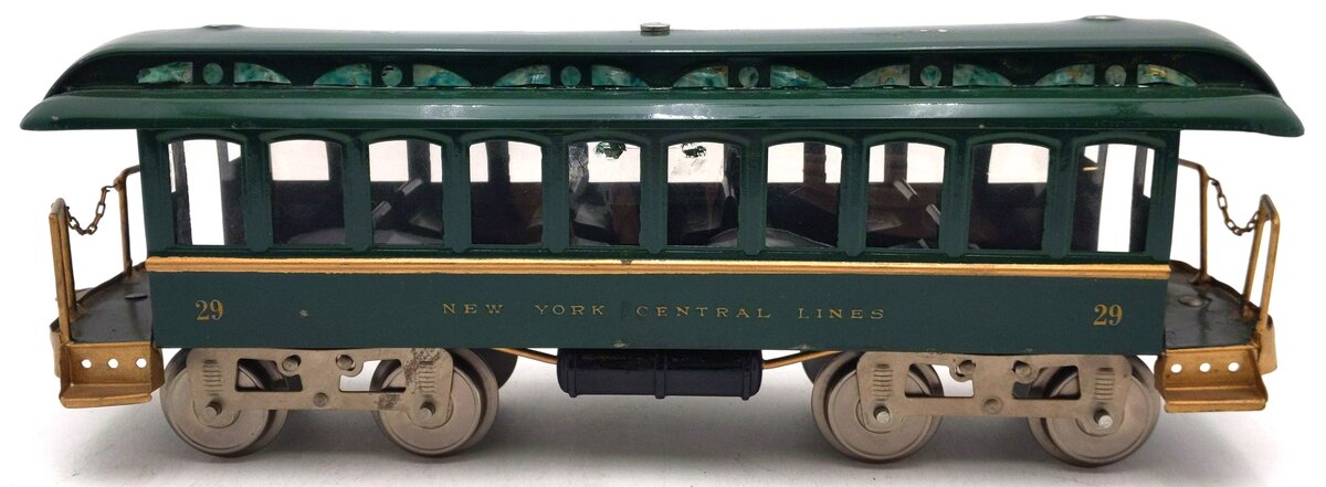 Lionel 29 Vintage Standard Gauge New York Central Lines Day Coach - Repainted VG