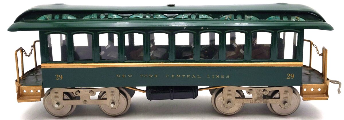 Lionel 29 Vintage Standard Gauge New York Central Lines Day Coach - Repainted VG