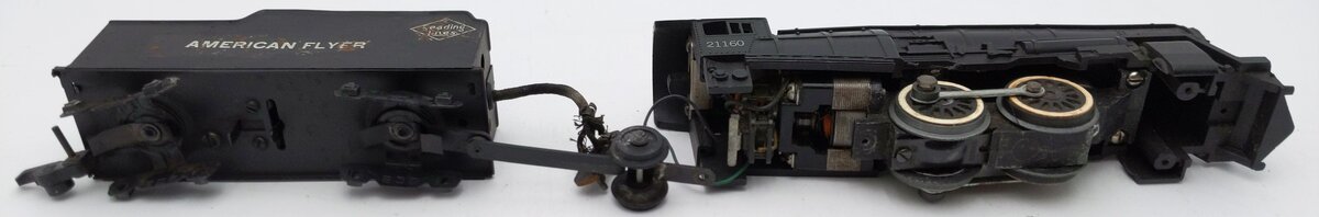 American Flyer 21160 Vintage S Reading Atlantic 4-4-2 Steam Locomotive & Tender VG