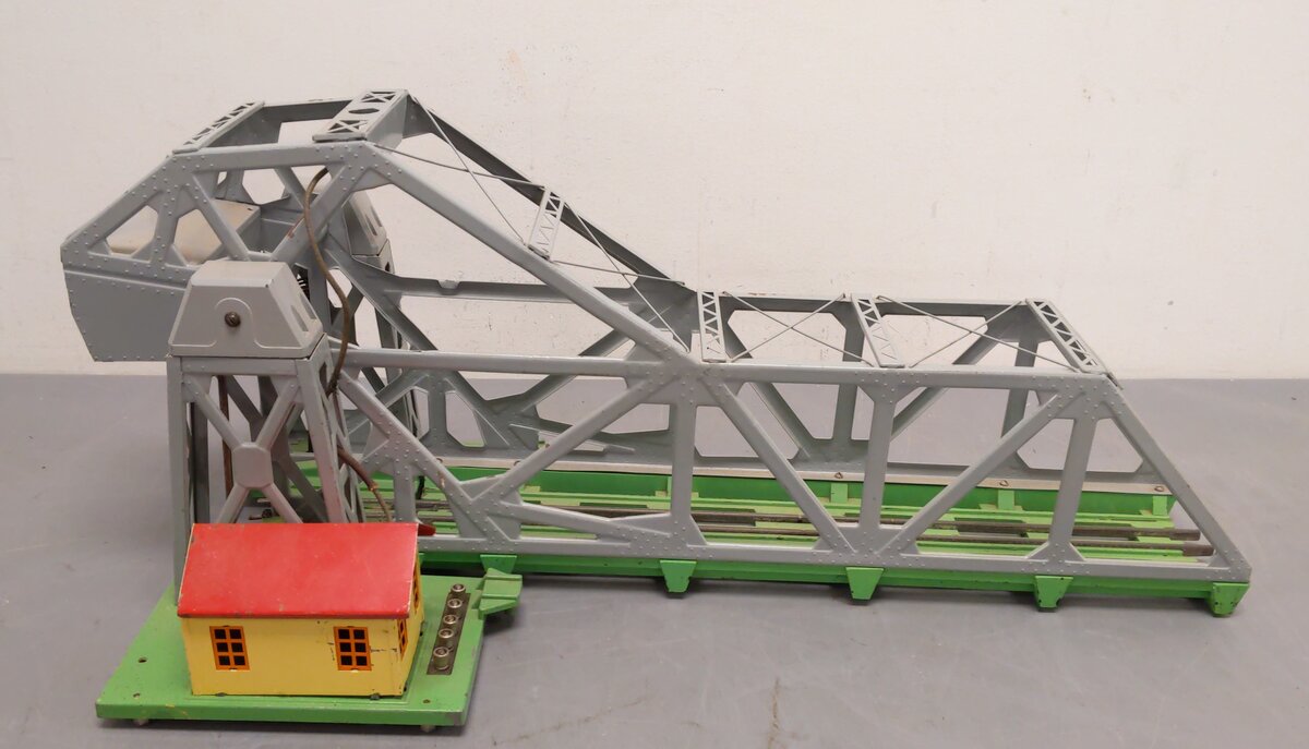 Lionel 313 Vintage O Gray Operating Bascule Bridge VG