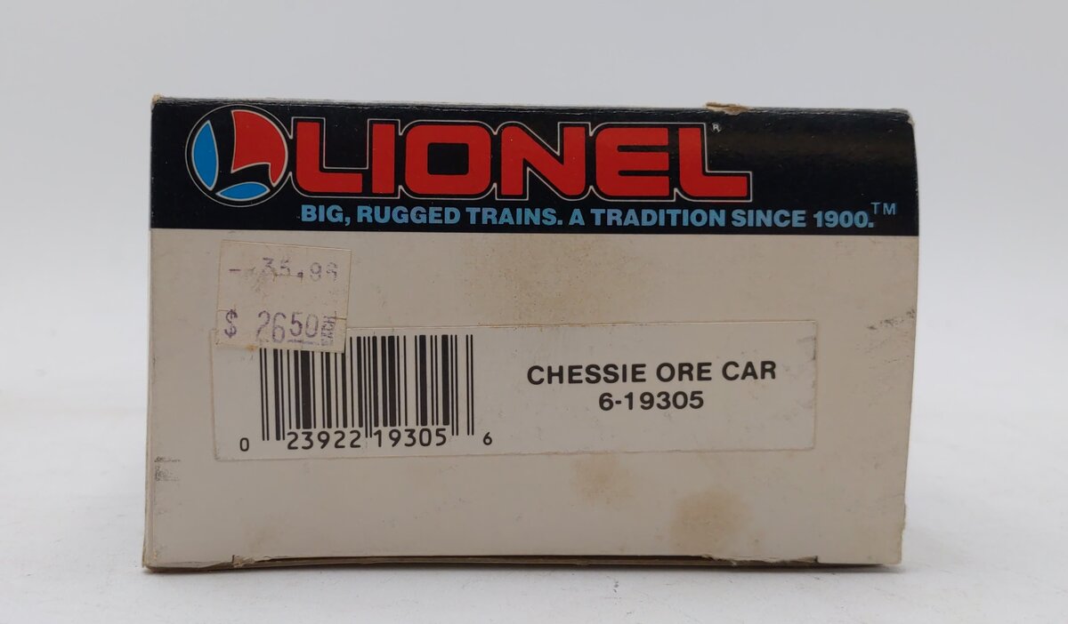 Lionel 6-19305 O Gauge B&O Chessie System Ore Car LN/Box