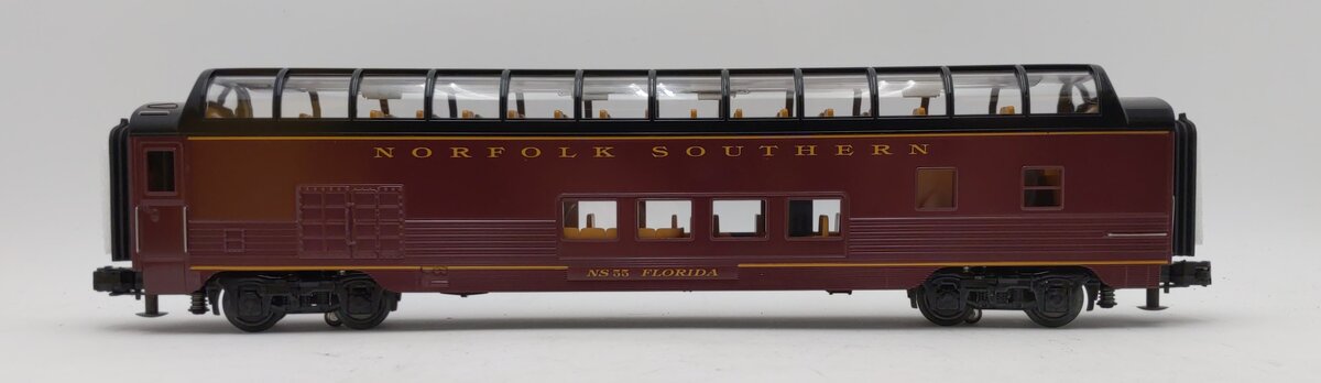 MTH 30-67780 O Norfolk Southern 60' Streamlined ABS Full-Length Vista Dome Car