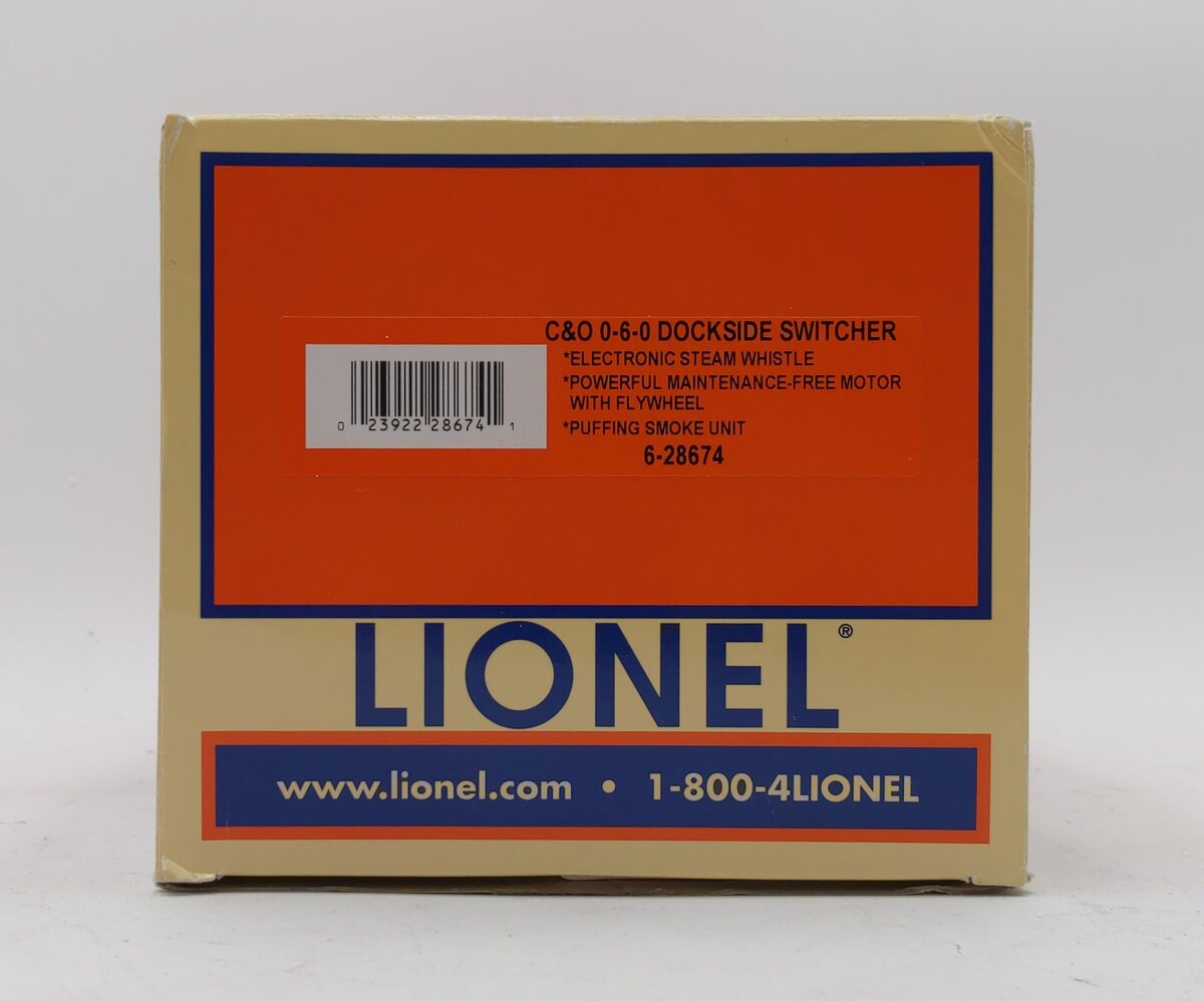 Lionel 6-28674 O Chesapeake & Ohio 0-6-0 Dockside Switcher #67 LN/Box