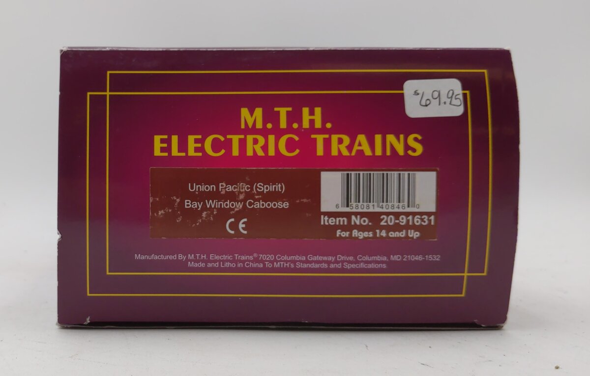 MTH 20-91631 O Union Pacific (Spirit) Bay Window Caboose #1943