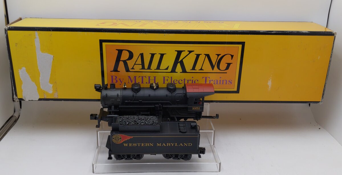 MTH 30-1610-1 Western Maryland USRA 0-8-0 Imperial Steam Engine w/PS 3.0 #1051