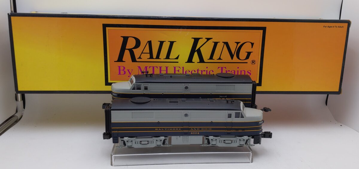 MTH 30-2174-0 O B&O FA-2 AA Diesel Engine Set #4003/4004 w/PS1 LN/Box