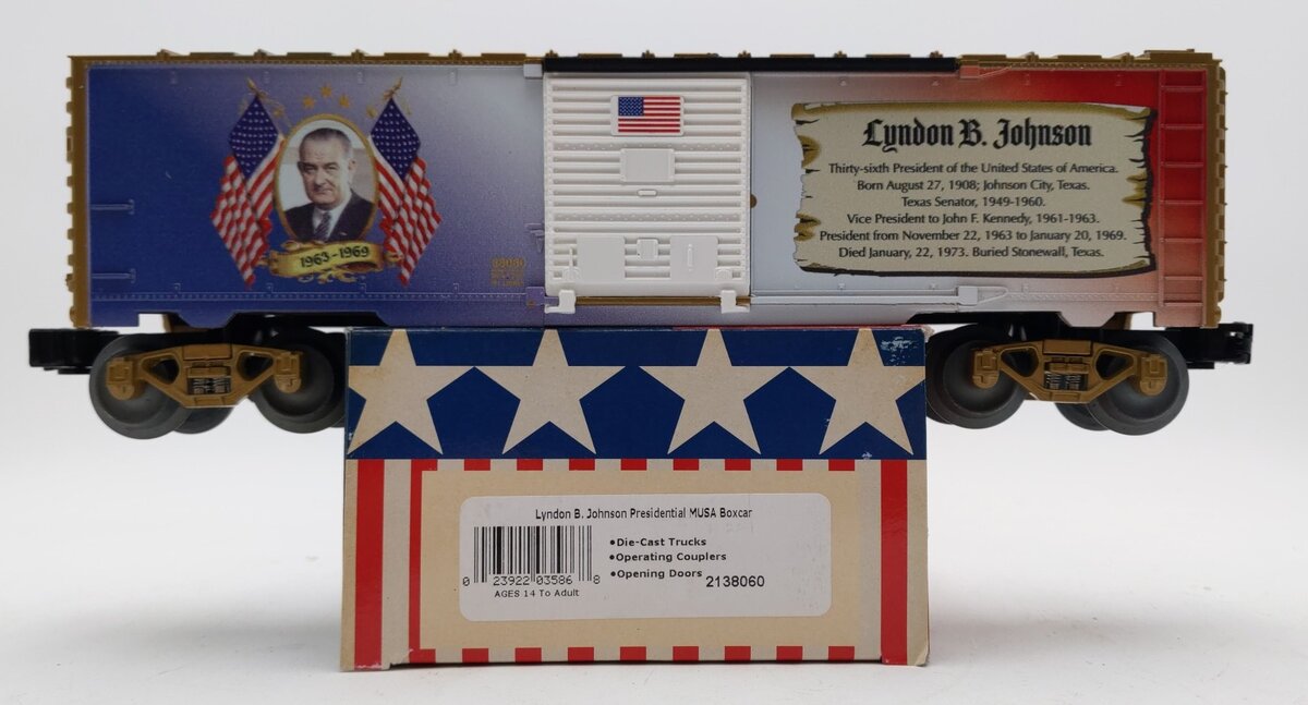 Lionel 2138060 O Gauge President Lyndon B. Johnson Boxcar