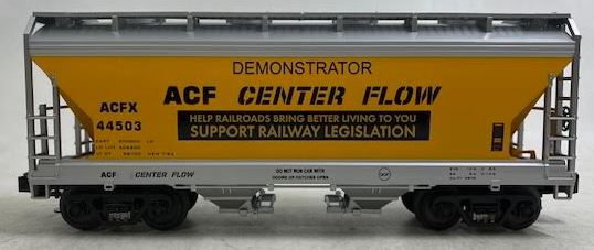 MTH 20-97423 O Gauge ACF Demo 2-Bay Centerflow Hopper #44503 LN/Box