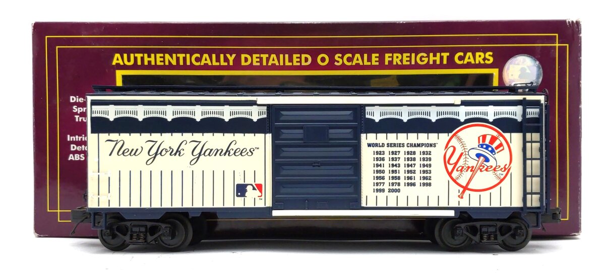 MTH 20-93285 MLB - New York Yankees Box Car EX/Box