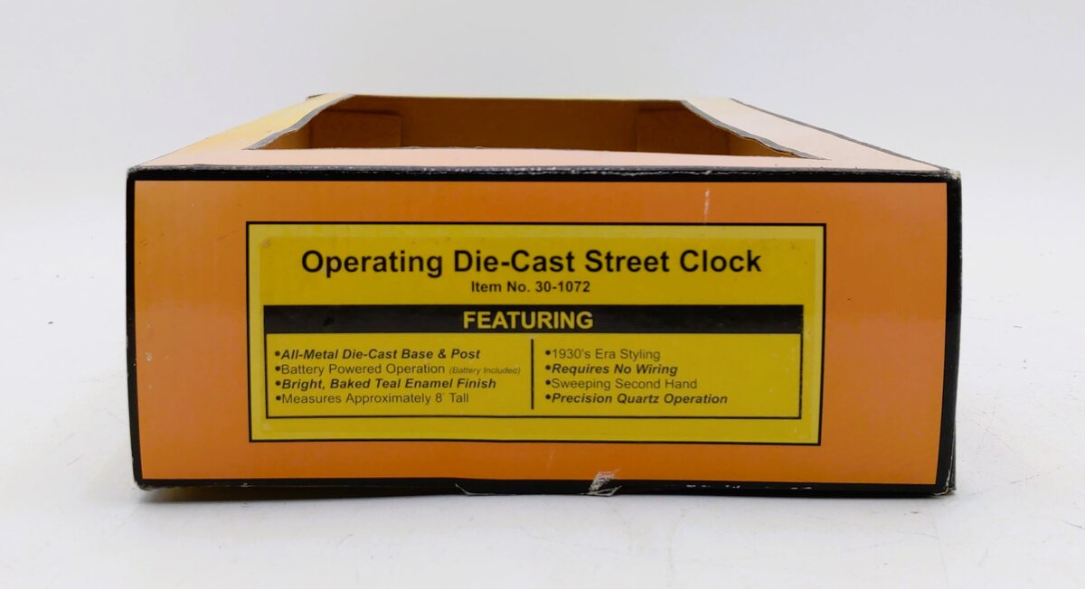 MTH 30-1072 O Gauge Operating Street Clock LN/Box