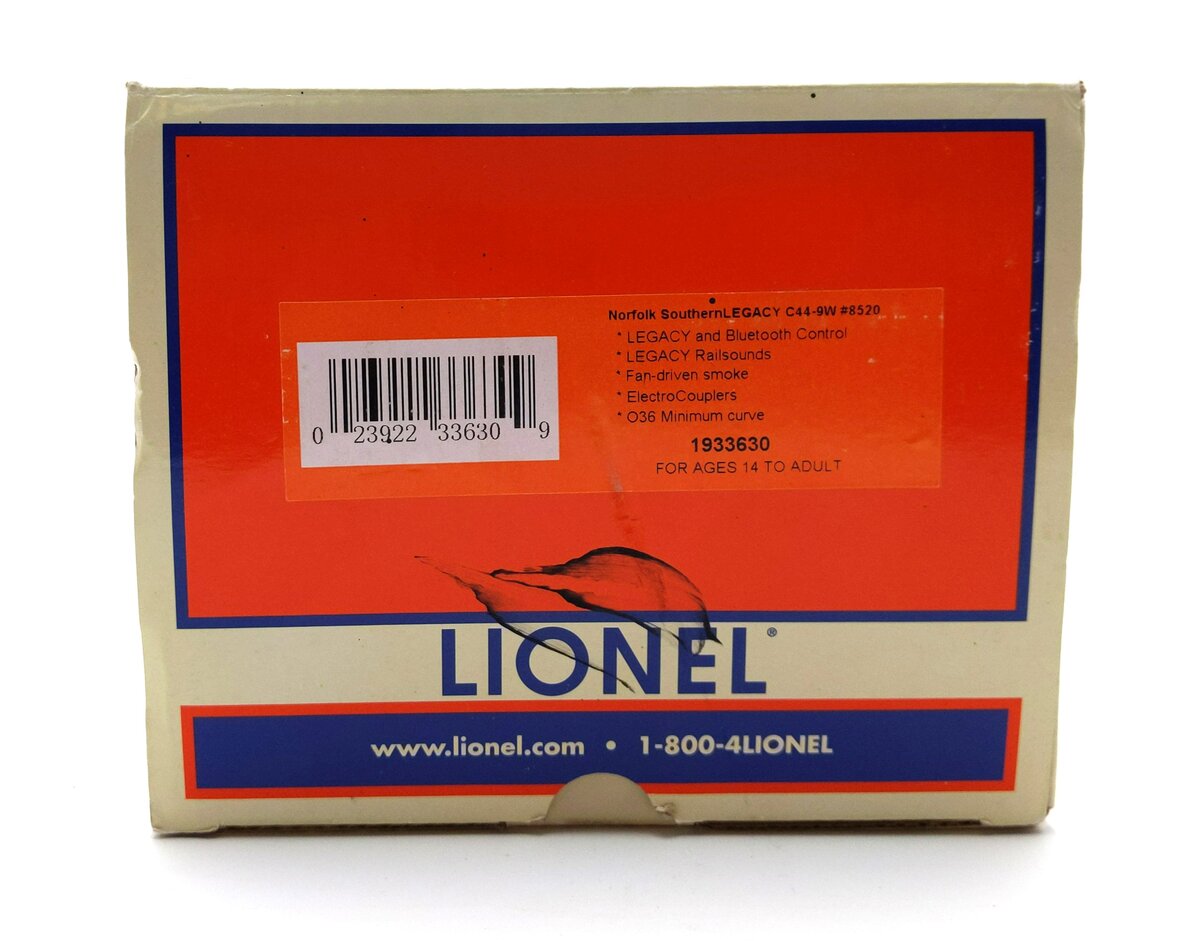 Lionel 1933630 O Norfolk Southern Legacy C44-9W Diesel Locomotive #8520
