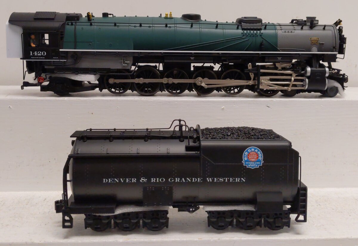 Lionel 2231290 16 BTO D&RGW 4-12-2 Steam Locomotive & Tender #1420 with Legacy