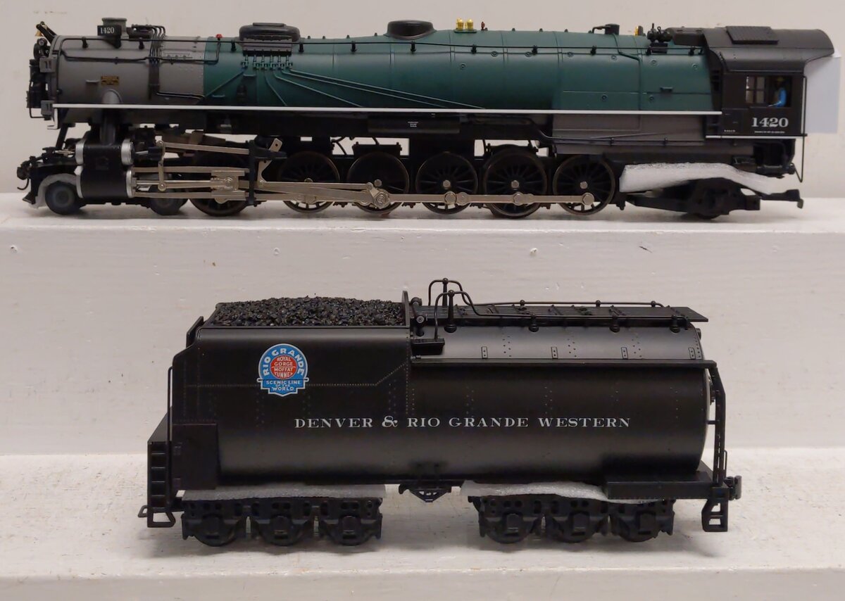Lionel 2231290 16 BTO D&RGW 4-12-2 Steam Locomotive & Tender #1420 with Legacy