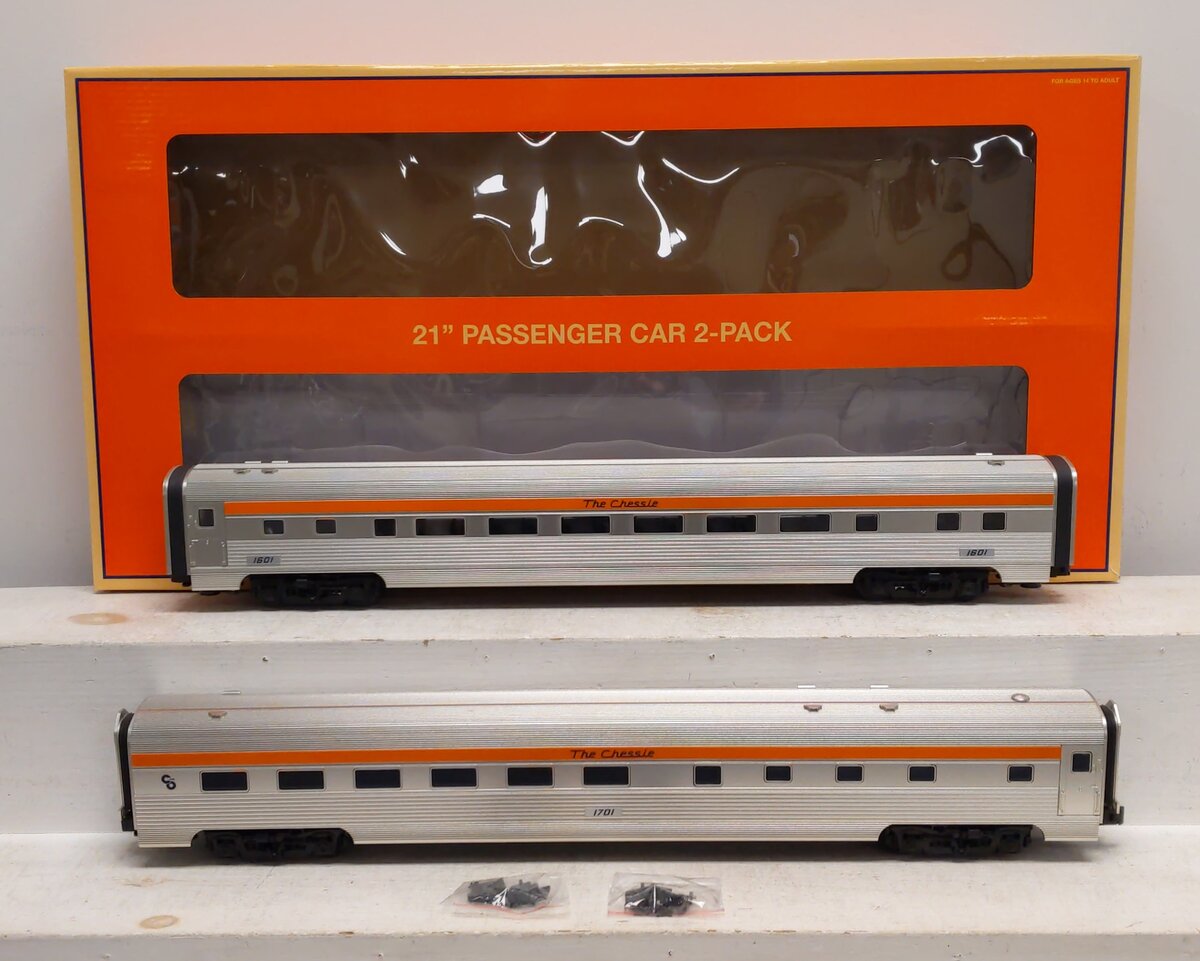 Lionel 2327060 O The Chessie Passenger Car Set #1601, #1701