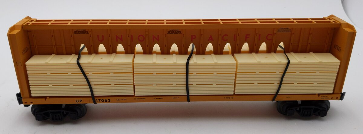 Lionel 2043074 O Union Pacific Standard Centerbeam Flat Car #217063