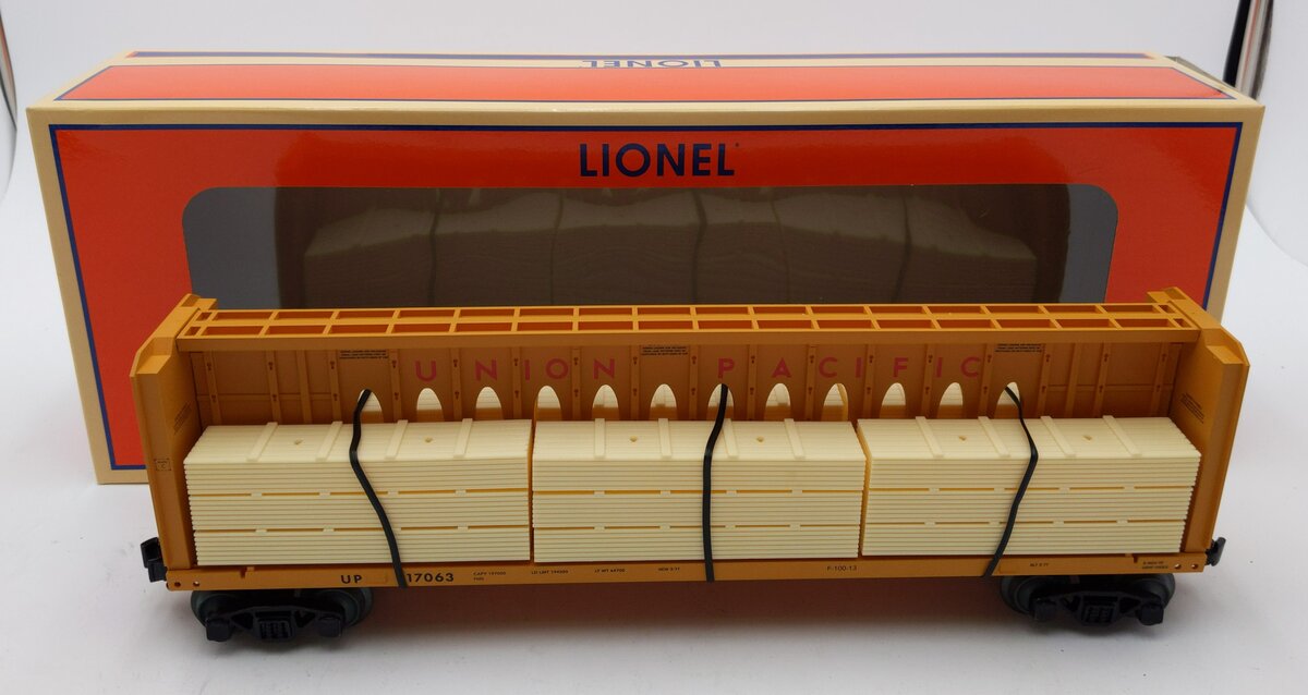 Lionel 2043074 O Union Pacific Standard Centerbeam Flat Car #217063
