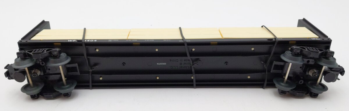 Lionel 2043081 O Western Pacific Standard Centerbeam Flatcar #1404