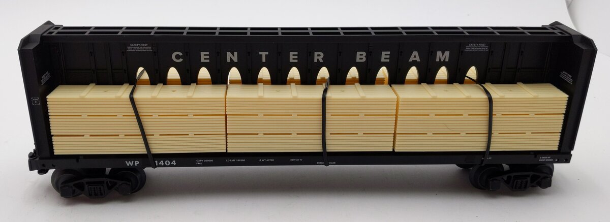 Lionel 2043081 O Western Pacific Standard Centerbeam Flatcar #1404