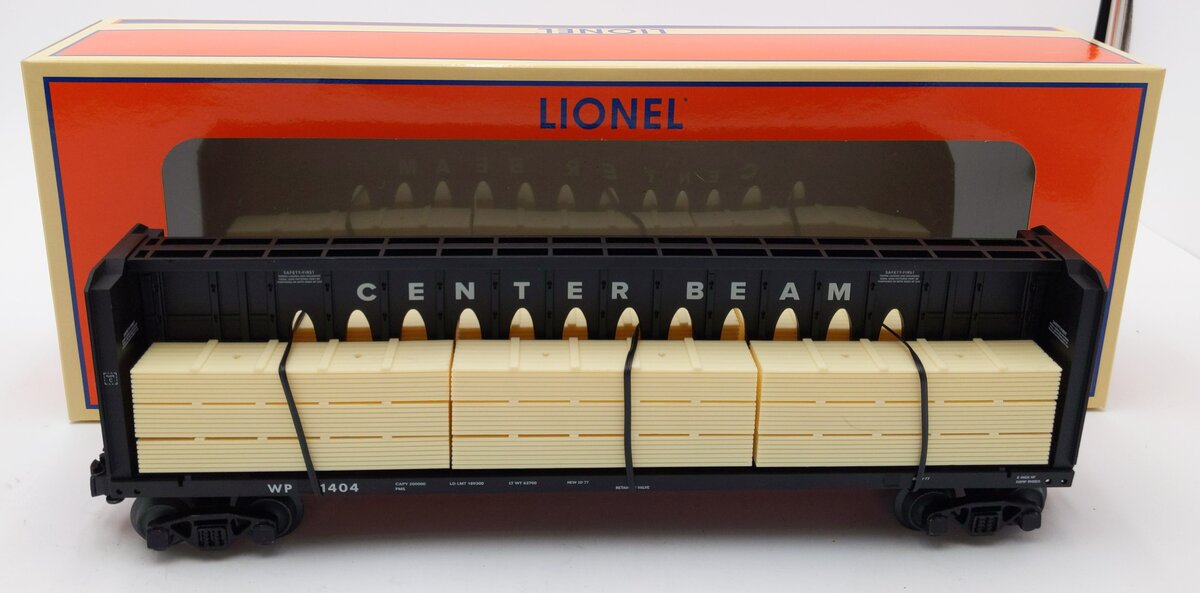 Lionel 2043081 O Western Pacific Standard Centerbeam Flatcar #1404