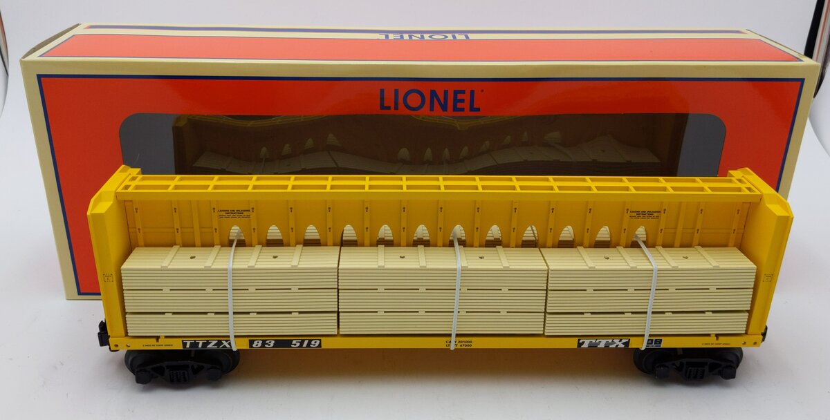 Lionel 2343091 O TTX Centerbeam Flatcar #83519