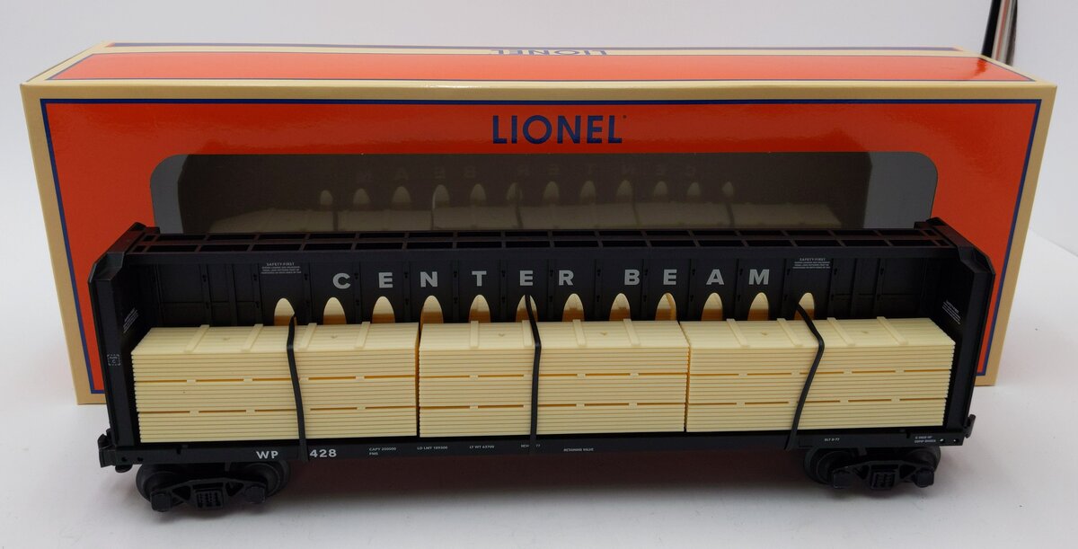 Lionel 2043084 O Western Pacific Centerbeam Flatcar #1428