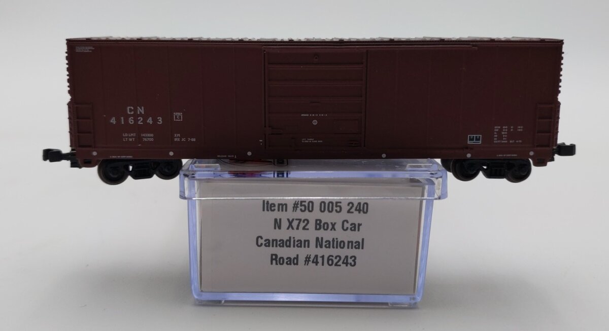 Atlas 50005240 N Canadian National Brown/White X72 Boxcar Standard DC #416243