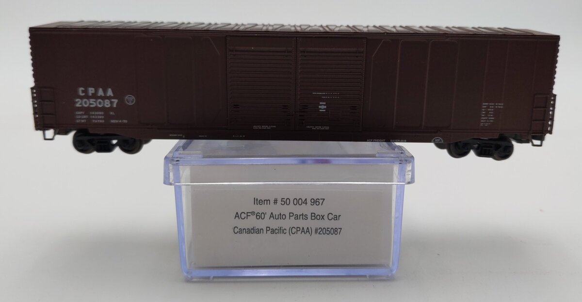 Atlas 50004967 N Canadian Pacific 60' Auto Parts Double Door Boxcar #205087