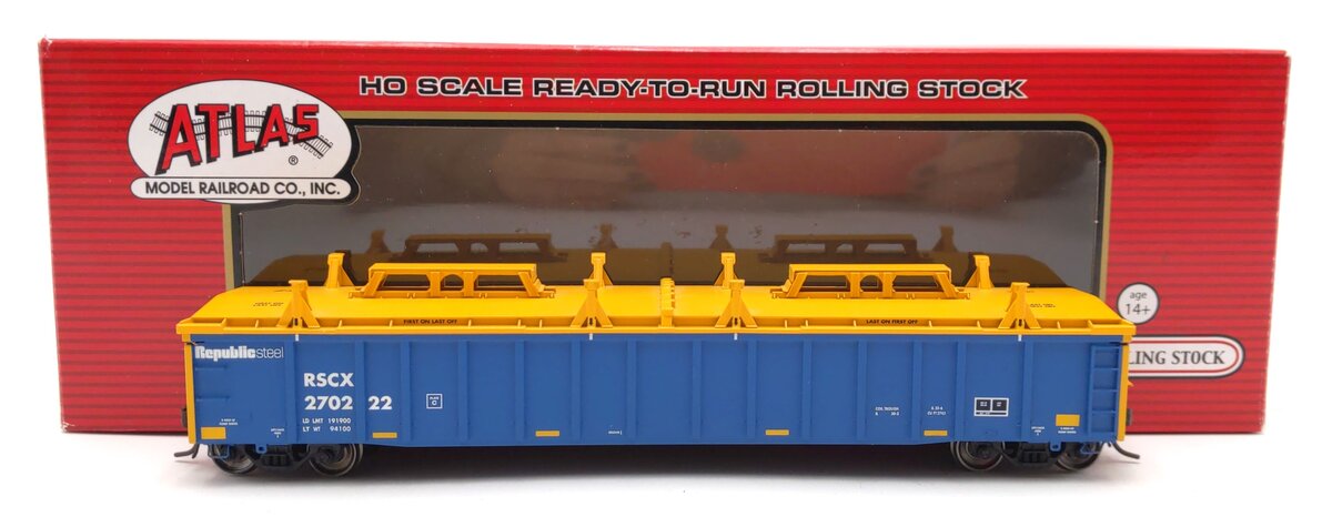 Atlas 20003262 HO Republic Steel Thrall Covered 2743 Gondola #270222