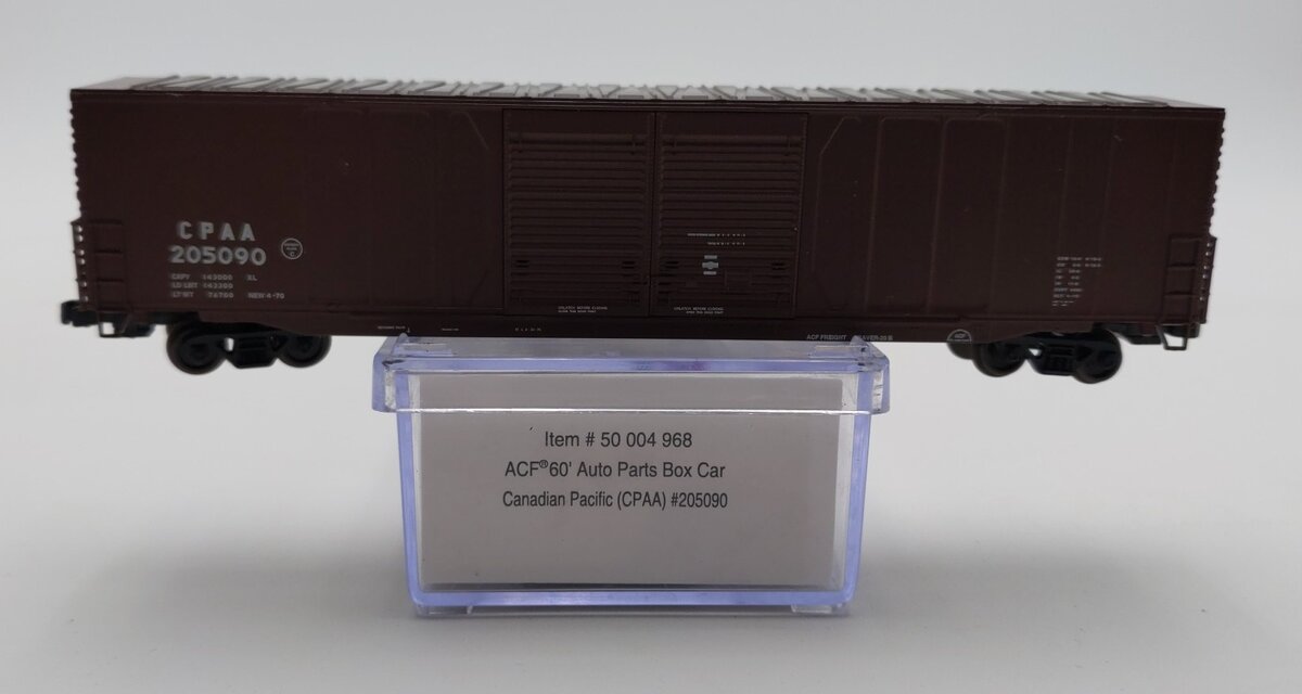 Atlas 50004968 N Canadian Pacific 60' Auto Parts Double Door Boxcar #205090